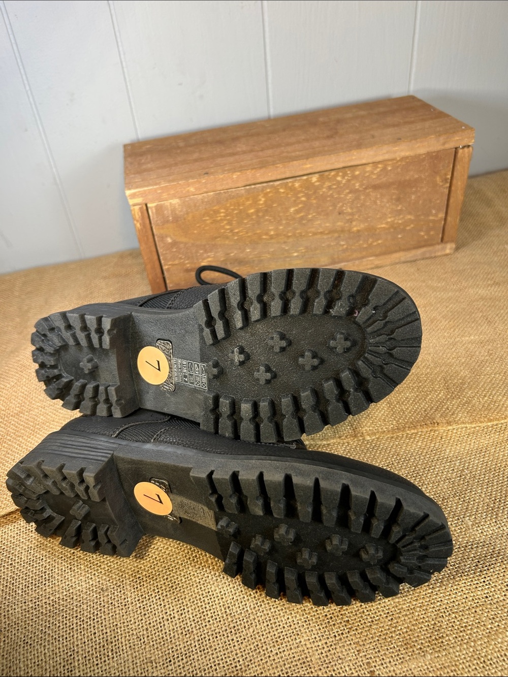 Blowfish Black Lace-Up Buckle Combat Boots - Picture 6 of 10